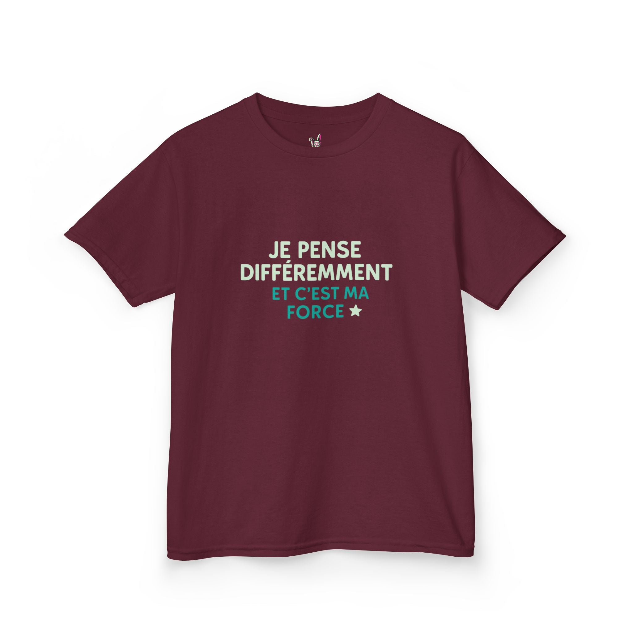 T-Shirt Enfant - "Je pense différemment et c'est ma force"