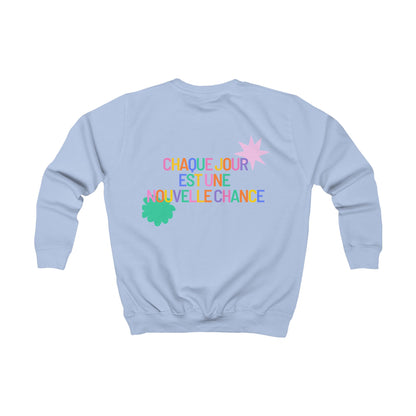Sweat enfant - "Chaque Jour Est Une Nouvelle Chance"