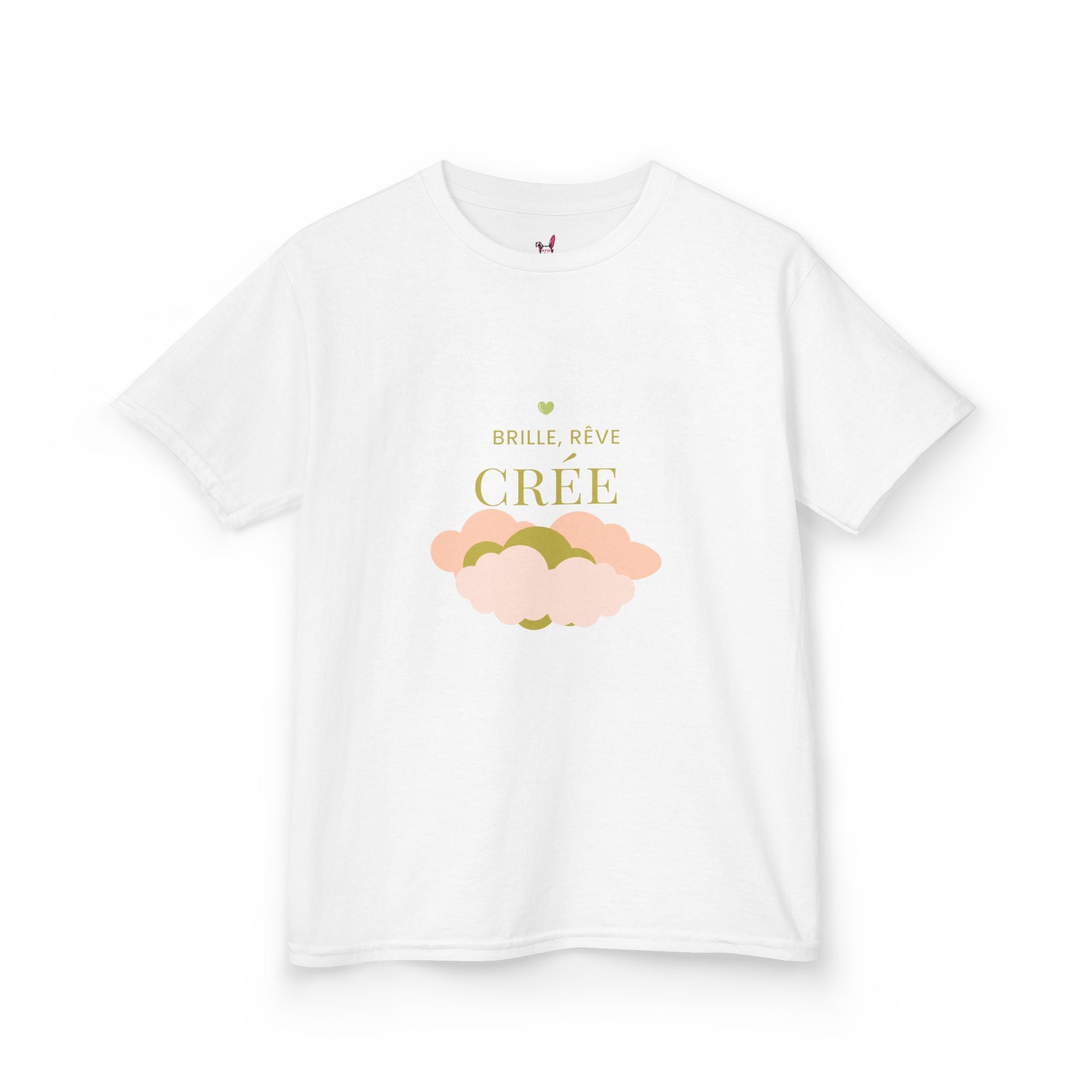 T-Shirt Enfant - "Brille, rêve, crée"