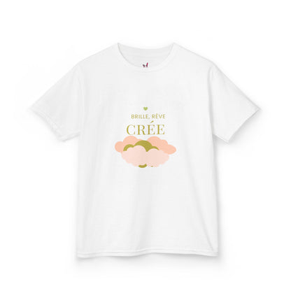T-Shirt Enfant - "Brille, rêve, crée"