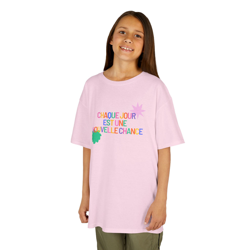 T-Shirt Enfant- "Chaque jour est une nouvelle chance"