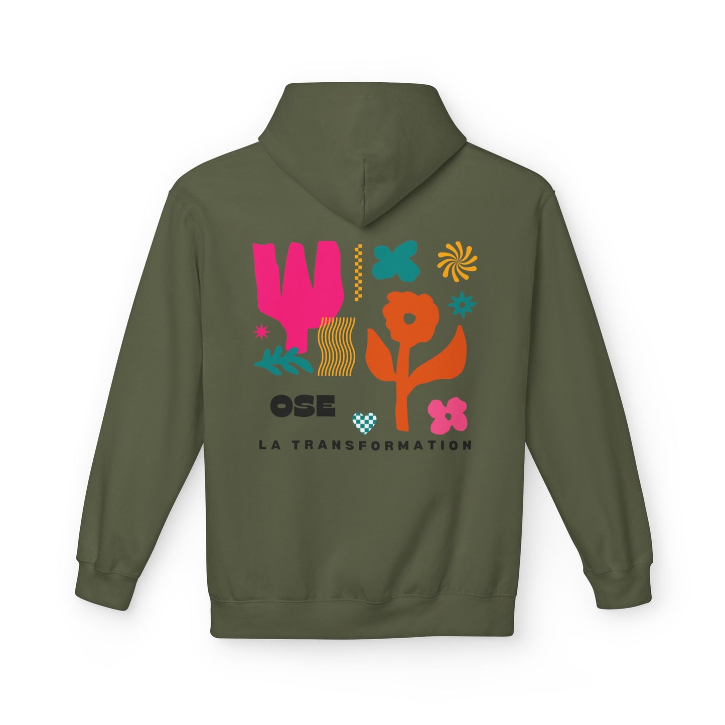 Sweat à capuche " Je m'aime, je m'assume "- Ose la transformation