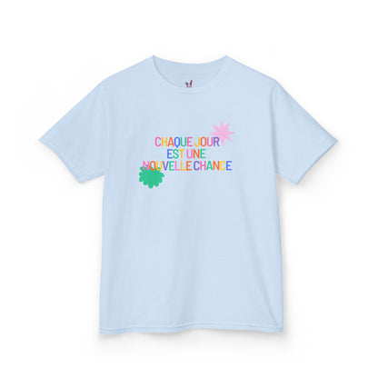 T-Shirt Enfant- "Chaque jour est une nouvelle chance"