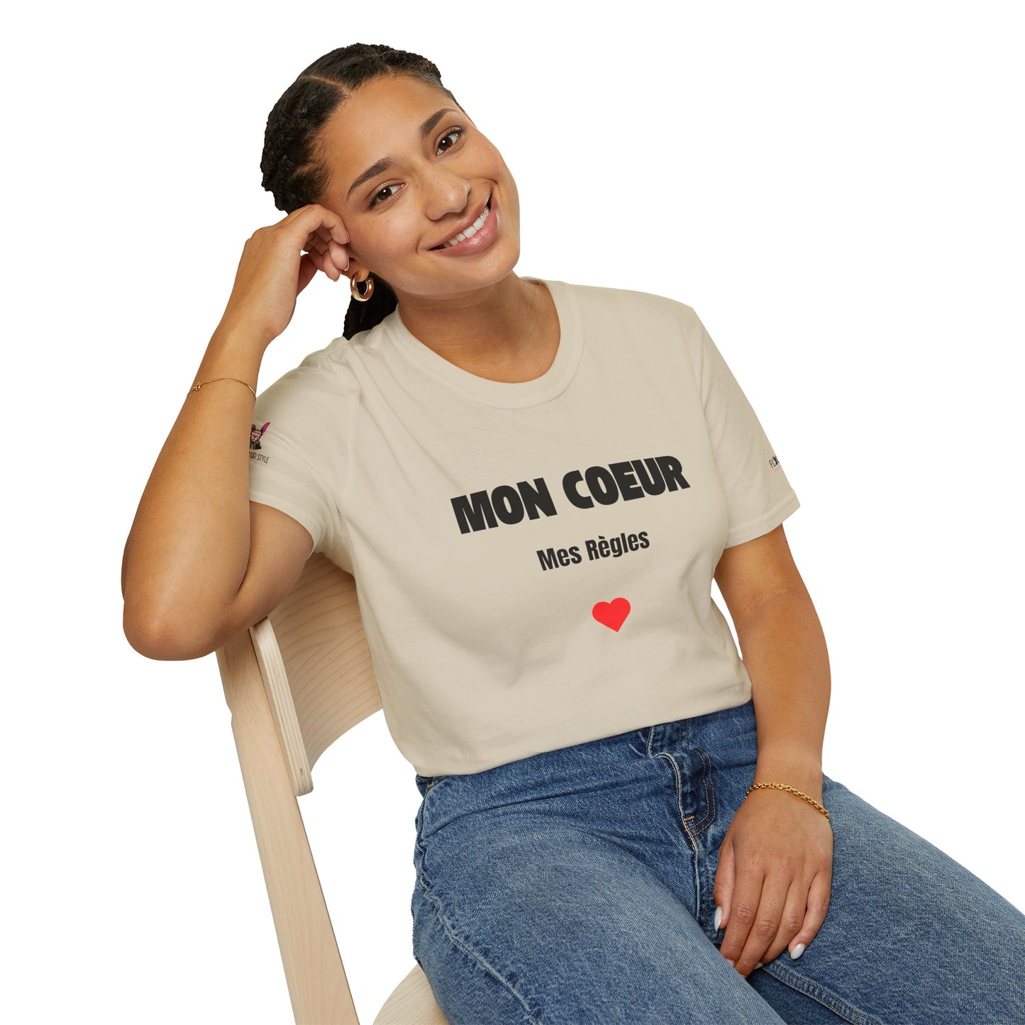 T-Shirt CELIB AU TOP - "Mon coeur, mes règles"
