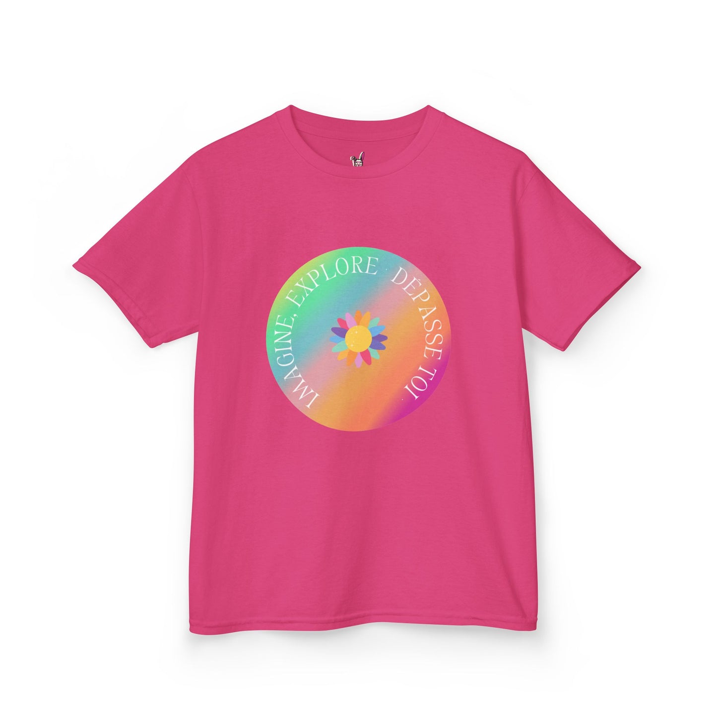 T-Shirt Enfant- "Imagine, Explore, Dépasse toi"