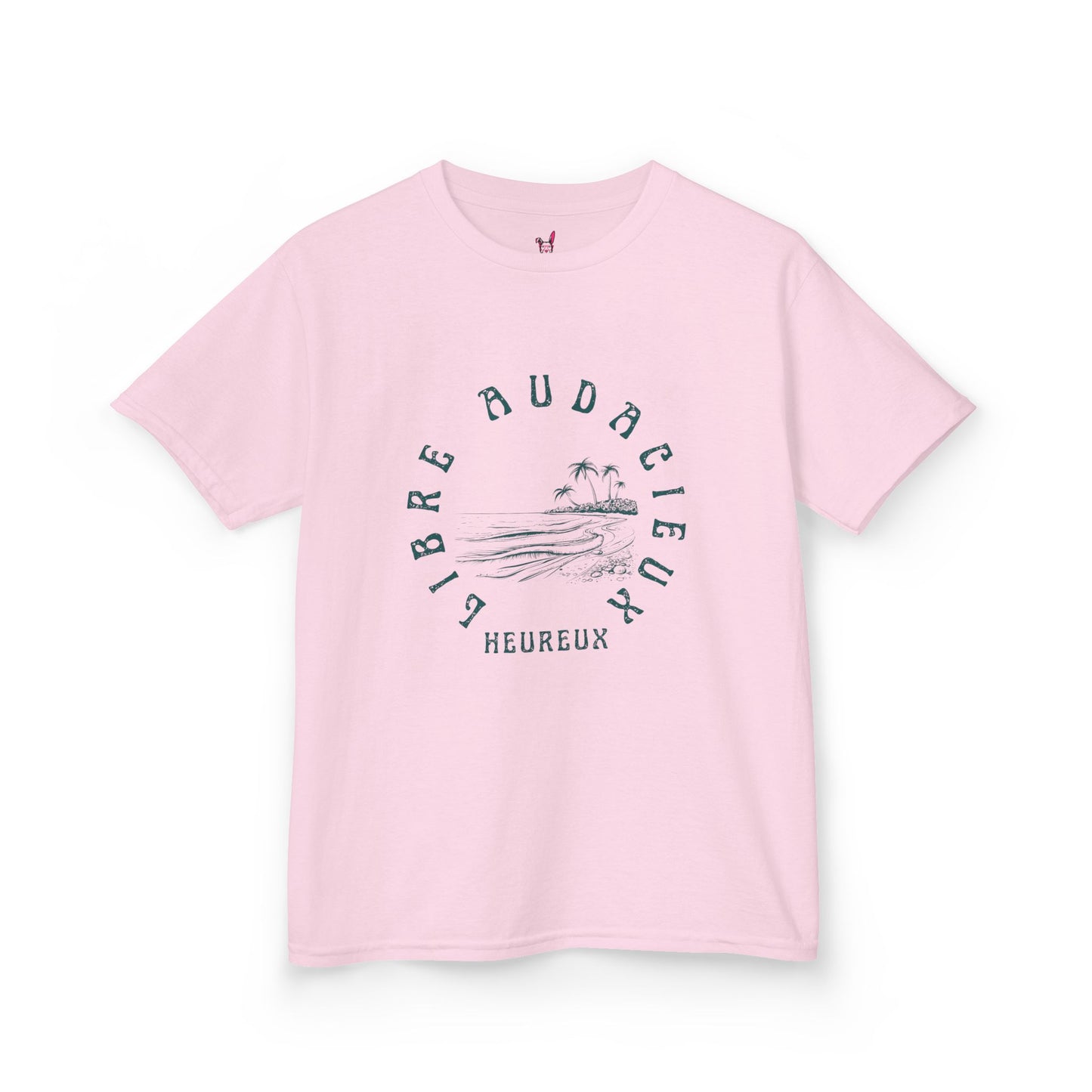 T-Shirt Enfant - "Libre, Heureux, Audacieux"