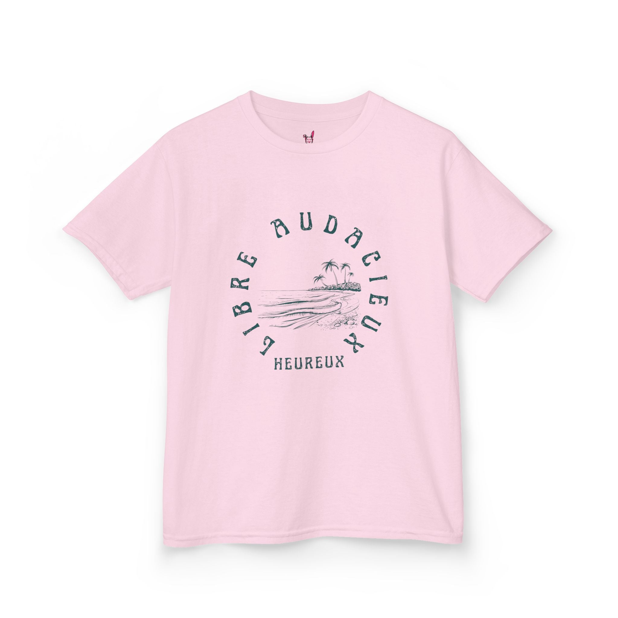 T-Shirt Enfant - "Libre, Heureux, Audacieux"