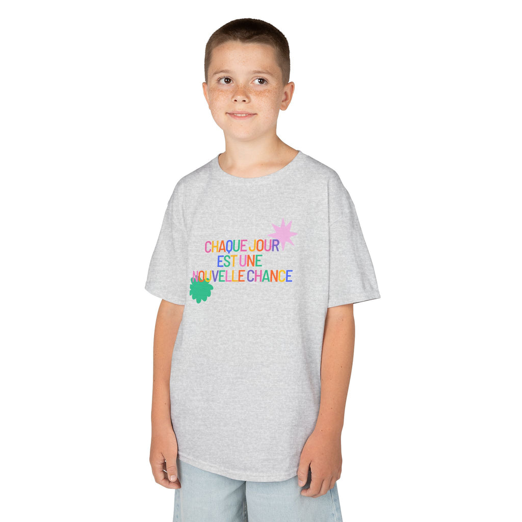 T-Shirt Enfant- "Chaque jour est une nouvelle chance"