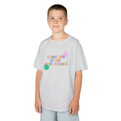 T-Shirt Enfant- "Chaque jour est une nouvelle chance"