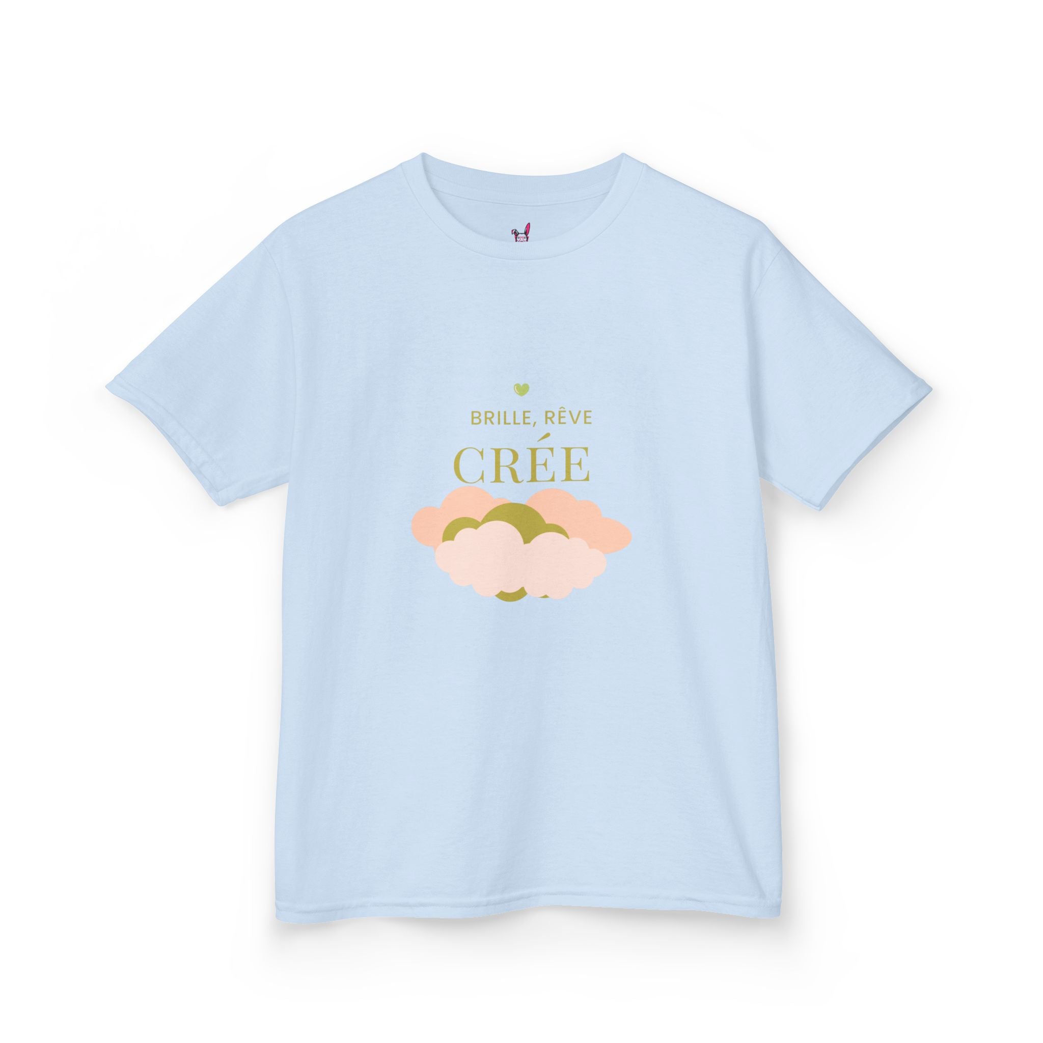 T-Shirt Enfant - "Brille, rêve, crée"