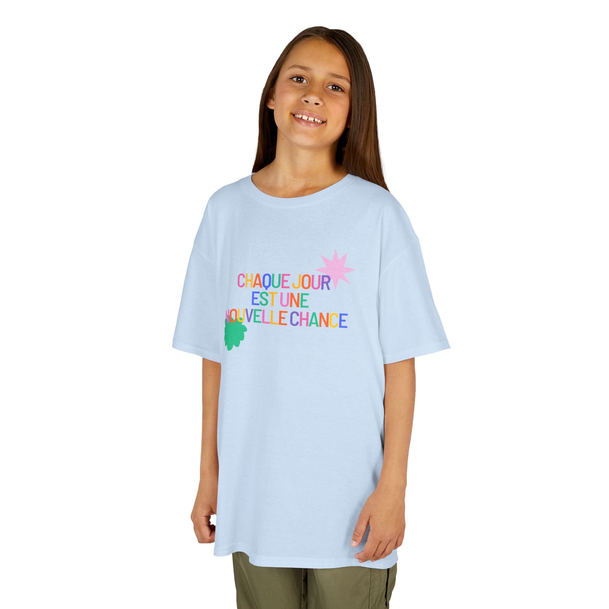 T-Shirt Enfant- "Chaque jour est une nouvelle chance"