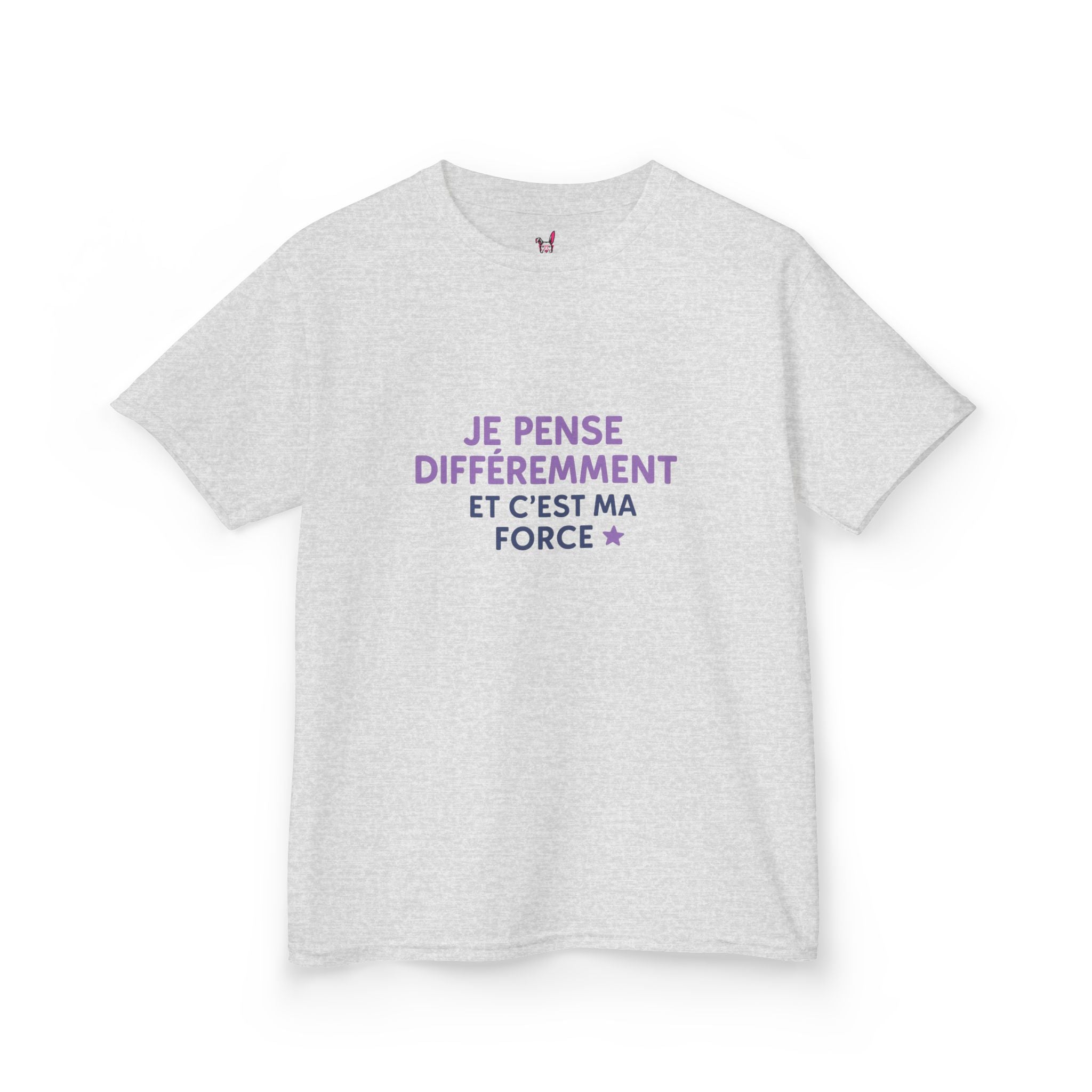 T-Shirt Enfant - "Je pense différemment et c'est ma force"