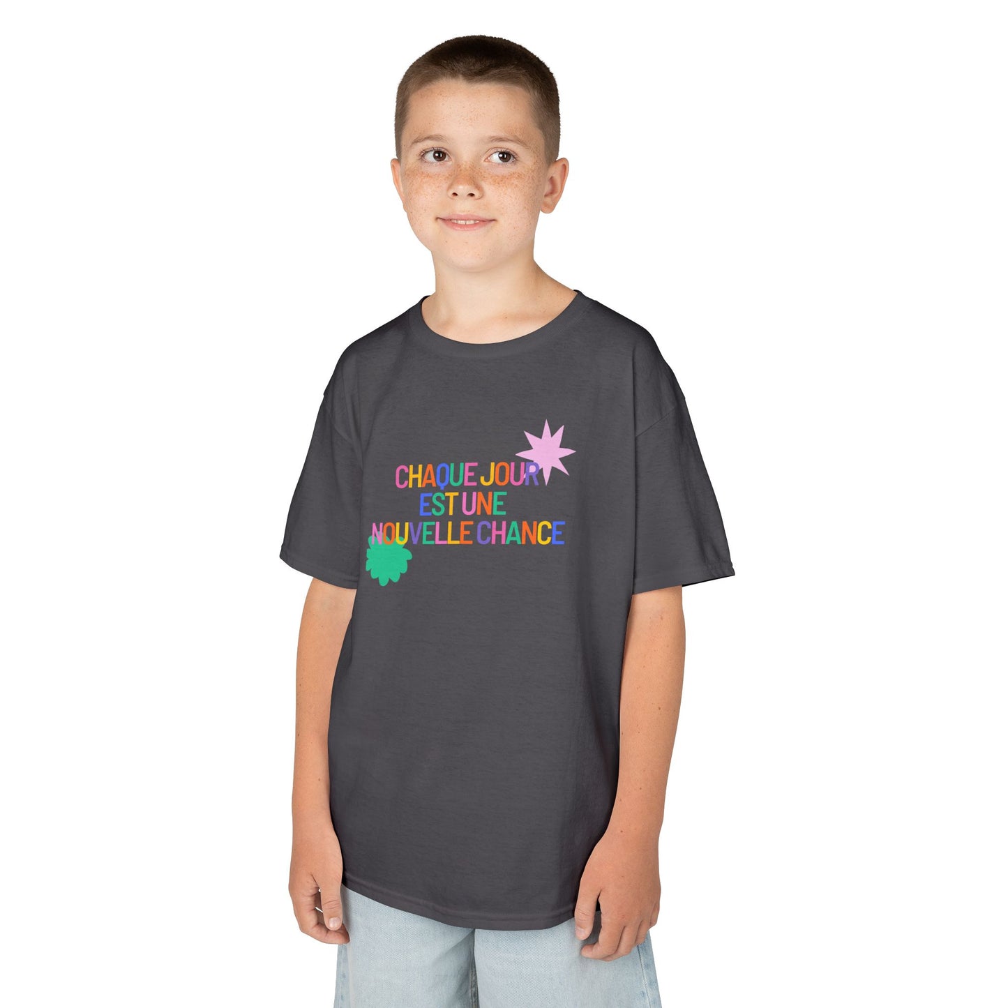 T-Shirt Enfant- "Chaque jour est une nouvelle chance"