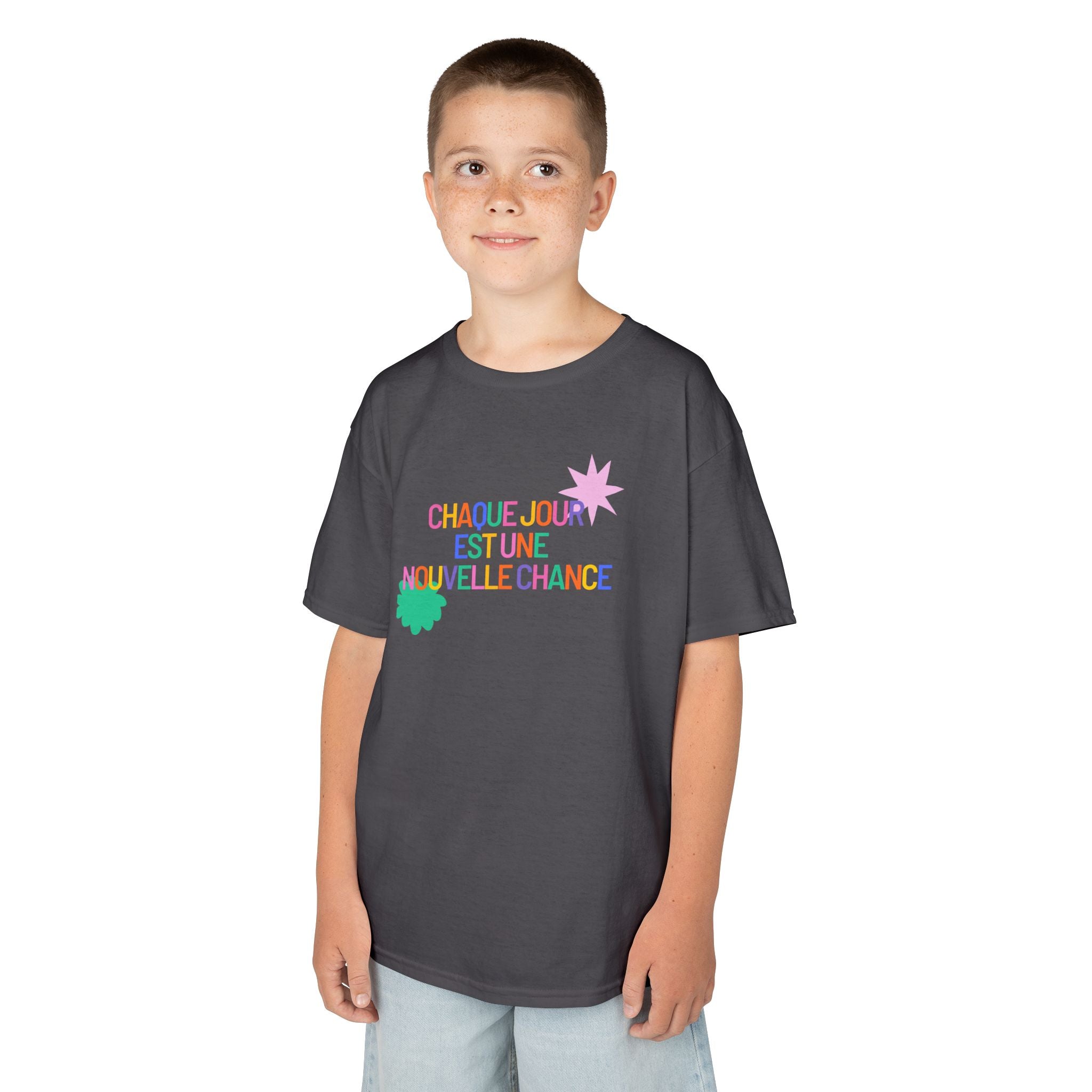 T-Shirt Enfant- "Chaque jour est une nouvelle chance"