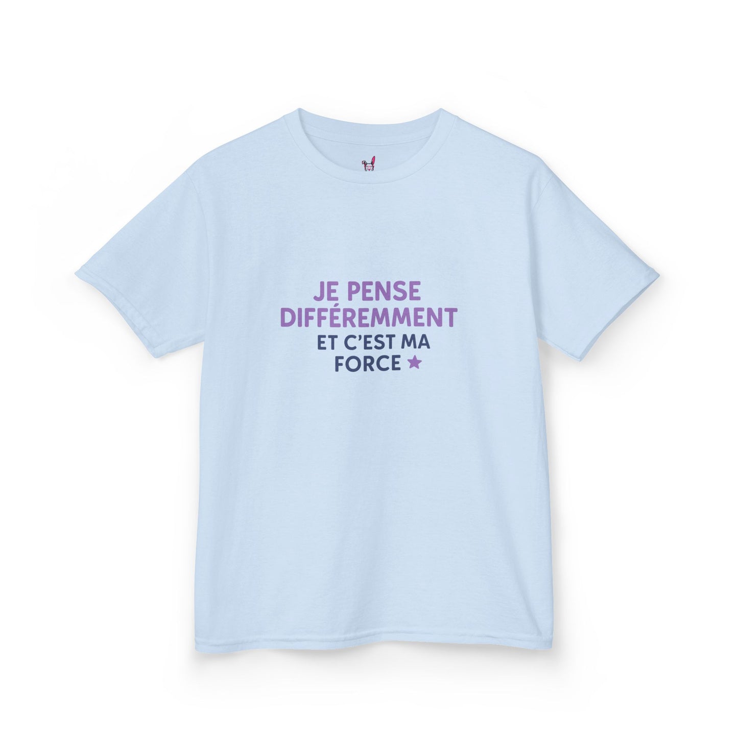T-Shirt Enfant - "Je pense différemment et c'est ma force"