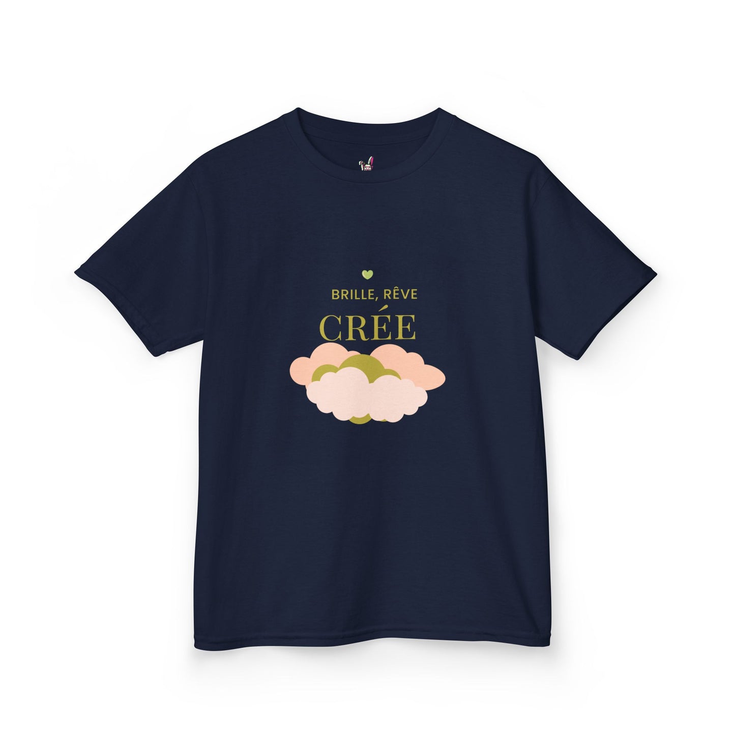 T-Shirt Enfant - "Brille, rêve, crée"