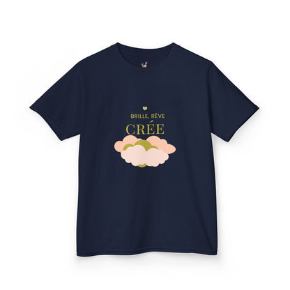 T-Shirt Enfant - "Brille, rêve, crée"