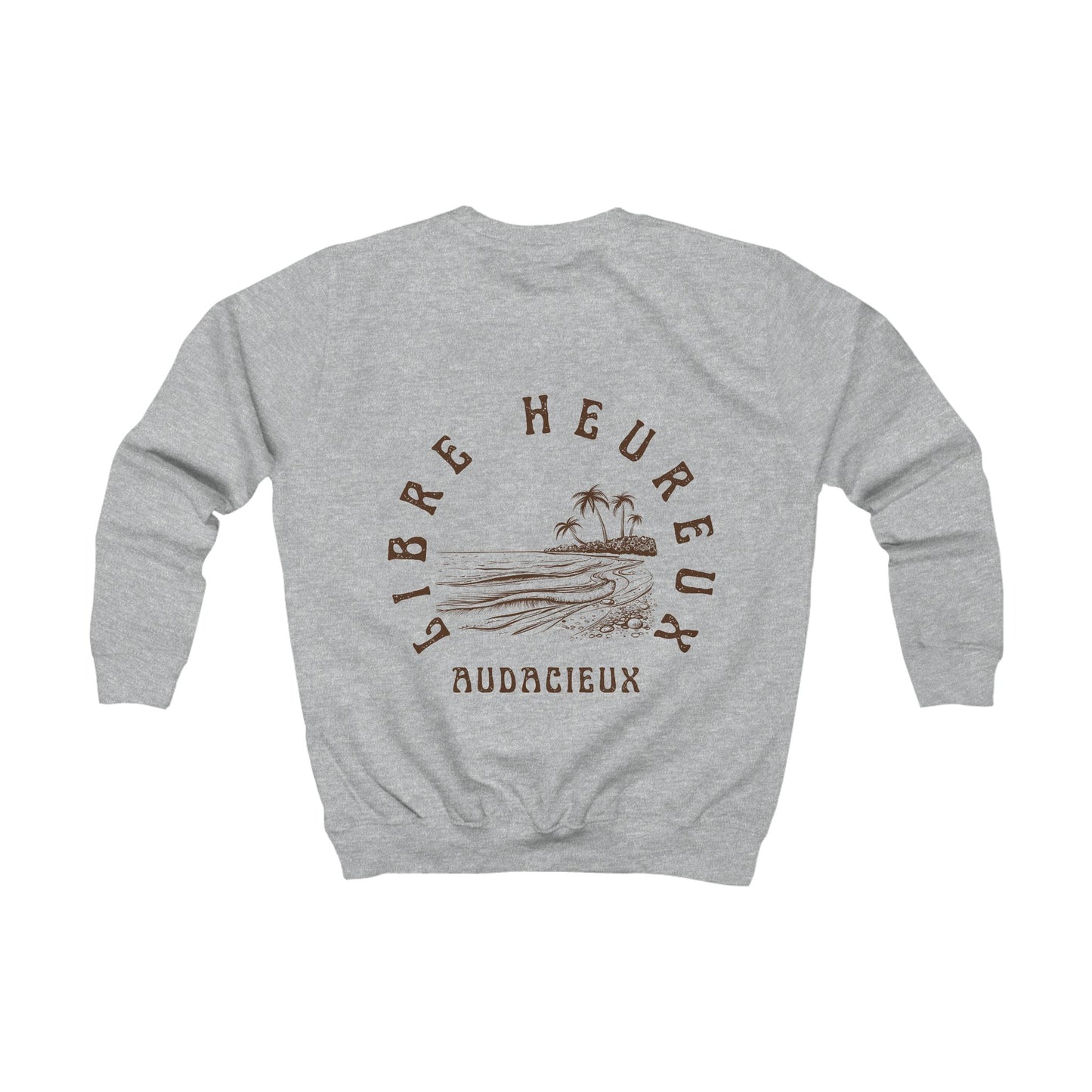 Sweat enfant - "Libre Heureux Audacieux"