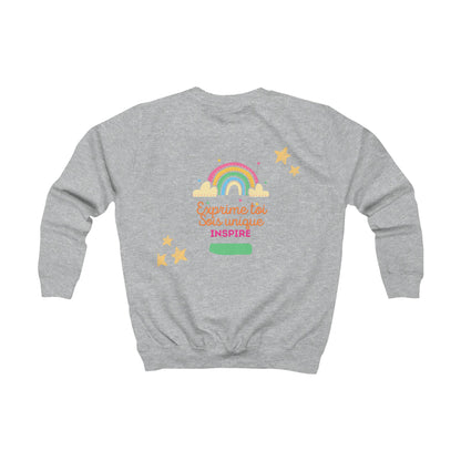 Sweat Enfant - "Exprime toi, sois unique, inspire"