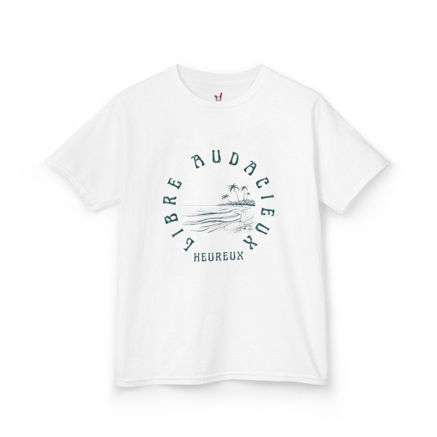 T-Shirt Enfant - "Libre, Heureux, Audacieux"