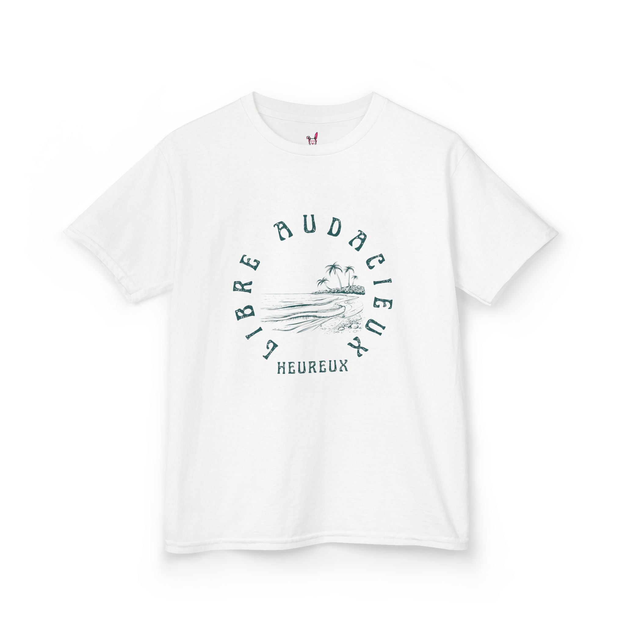 T-Shirt Enfant - "Libre, Heureux, Audacieux"