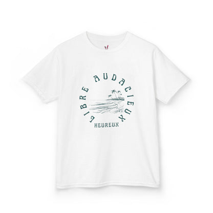 T-Shirt Enfant - "Libre, Heureux, Audacieux"