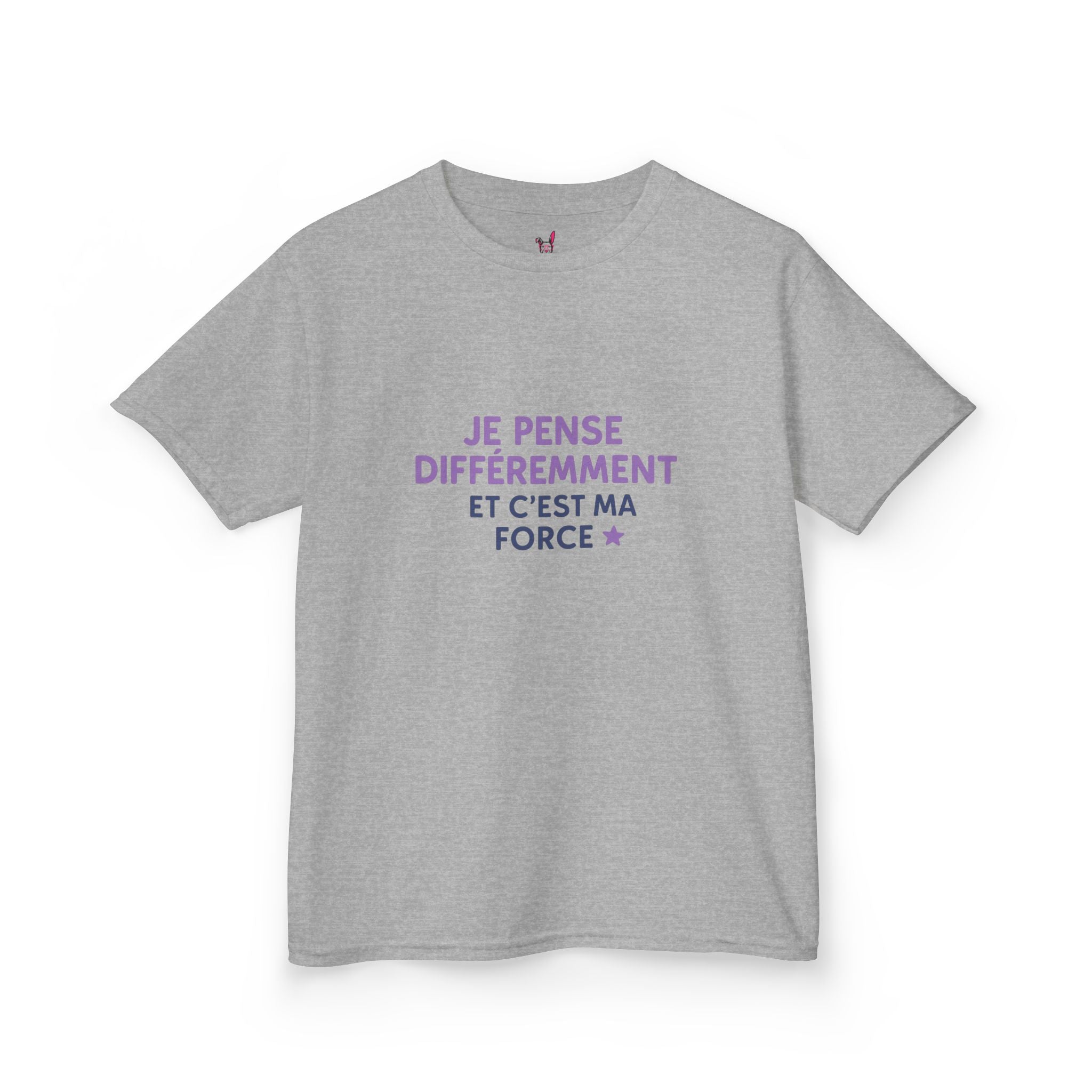 T-Shirt Enfant - "Je pense différemment et c'est ma force"