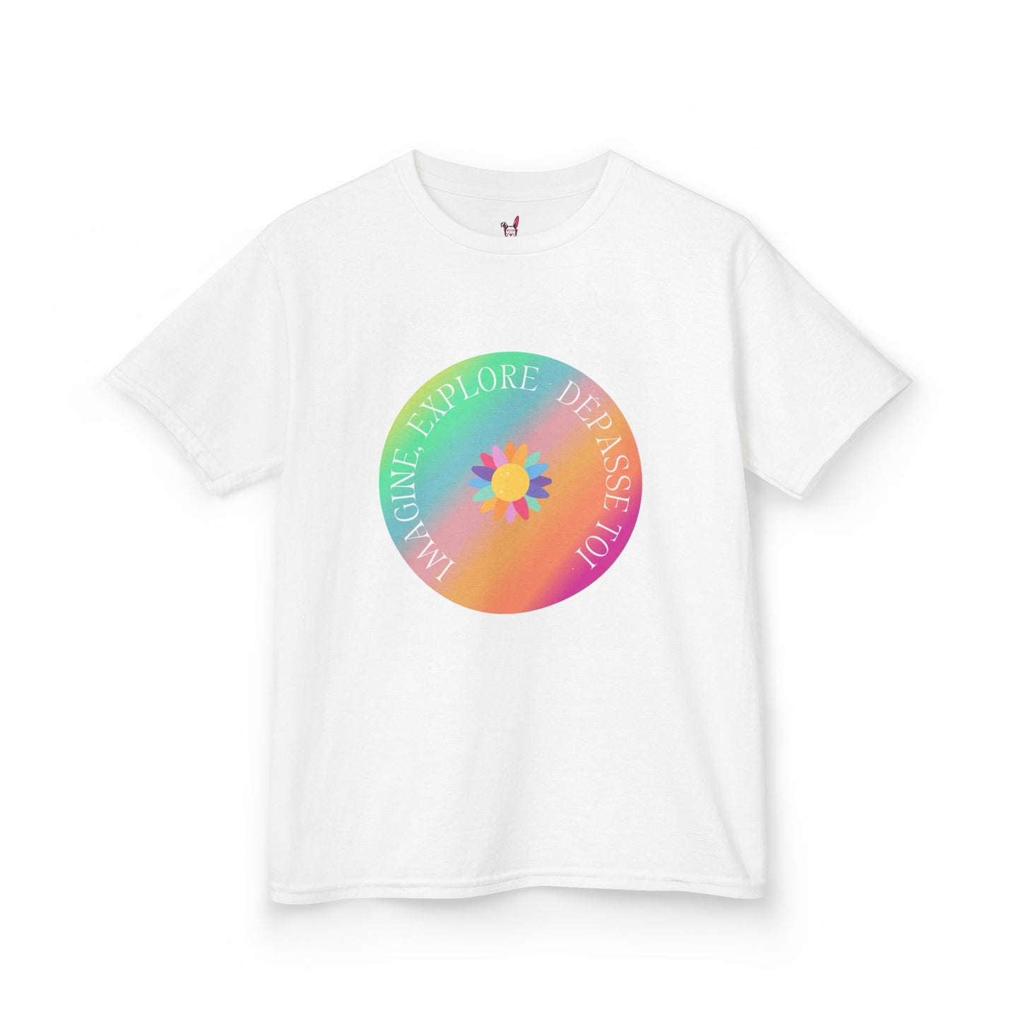 T-Shirt Enfant- "Imagine, Explore, Dépasse toi"