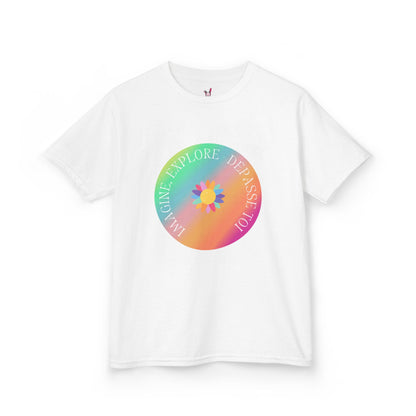 T-Shirt Enfant- "Imagine, Explore, Dépasse toi"