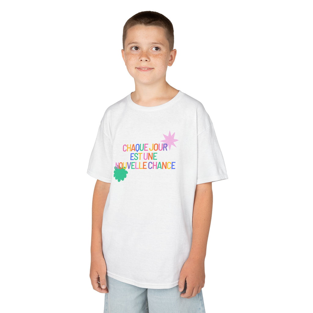 T-Shirt Enfant- "Chaque jour est une nouvelle chance"