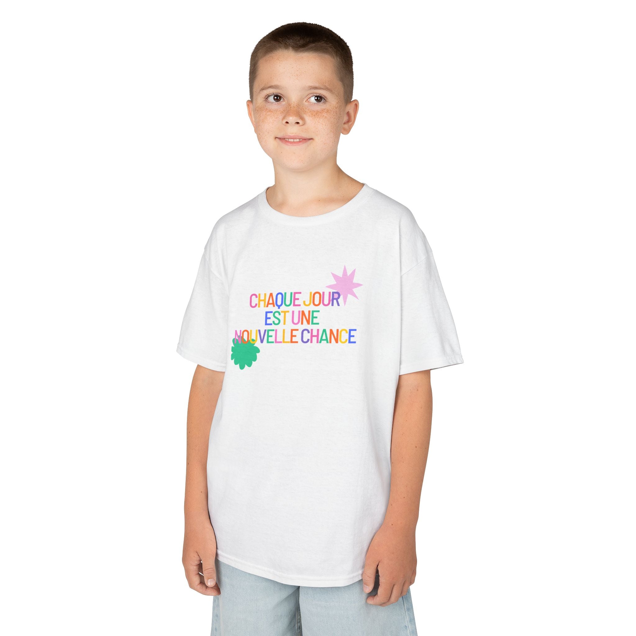 T-Shirt Enfant- "Chaque jour est une nouvelle chance"