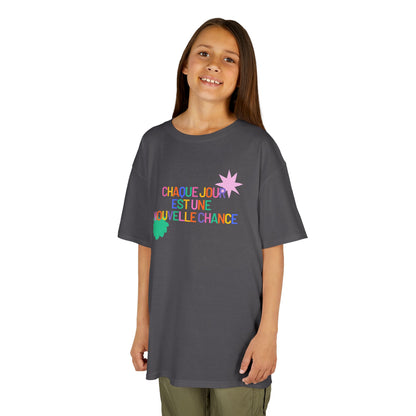 T-Shirt Enfant- "Chaque jour est une nouvelle chance"