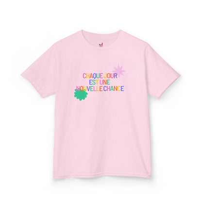 T-Shirt Enfant- "Chaque jour est une nouvelle chance"