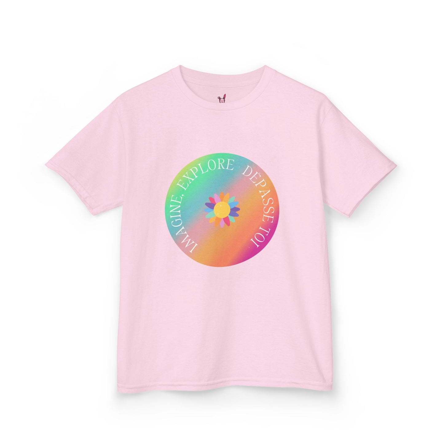 T-Shirt Enfant- "Imagine, Explore, Dépasse toi"