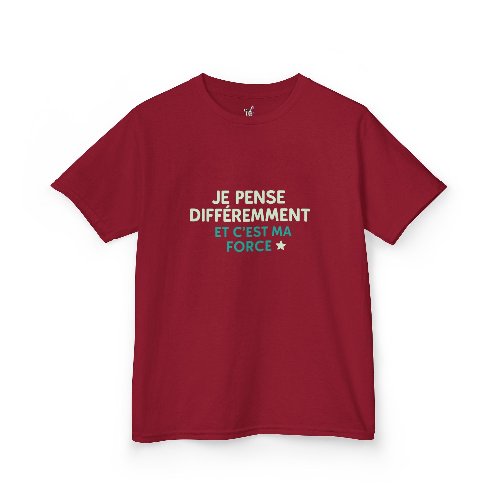 T-Shirt Enfant - "Je pense différemment et c'est ma force"