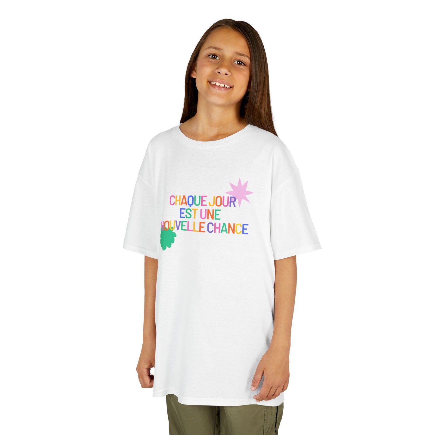 T-Shirt Enfant- "Chaque jour est une nouvelle chance"