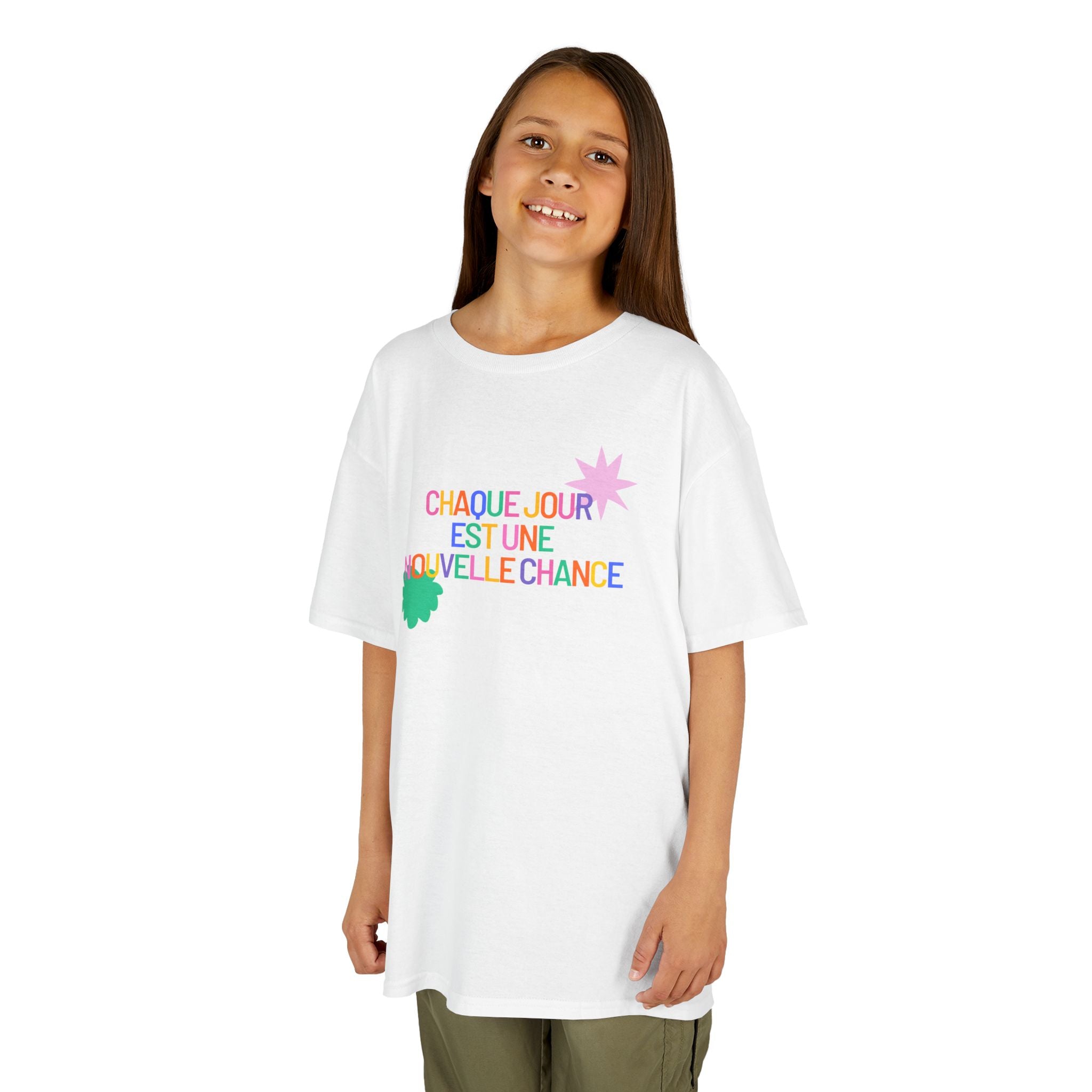 T-Shirt Enfant- "Chaque jour est une nouvelle chance"