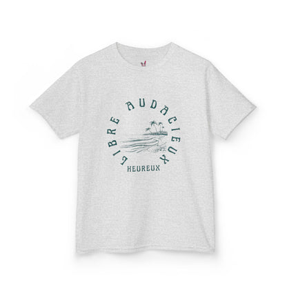 T-Shirt Enfant - "Libre, Heureux, Audacieux"