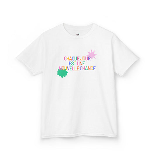 T-Shirt Enfant- "Chaque jour est une nouvelle chance"