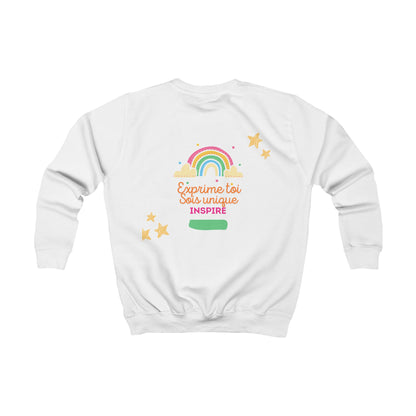 Sweat Enfant - "Exprime toi, sois unique, inspire"
