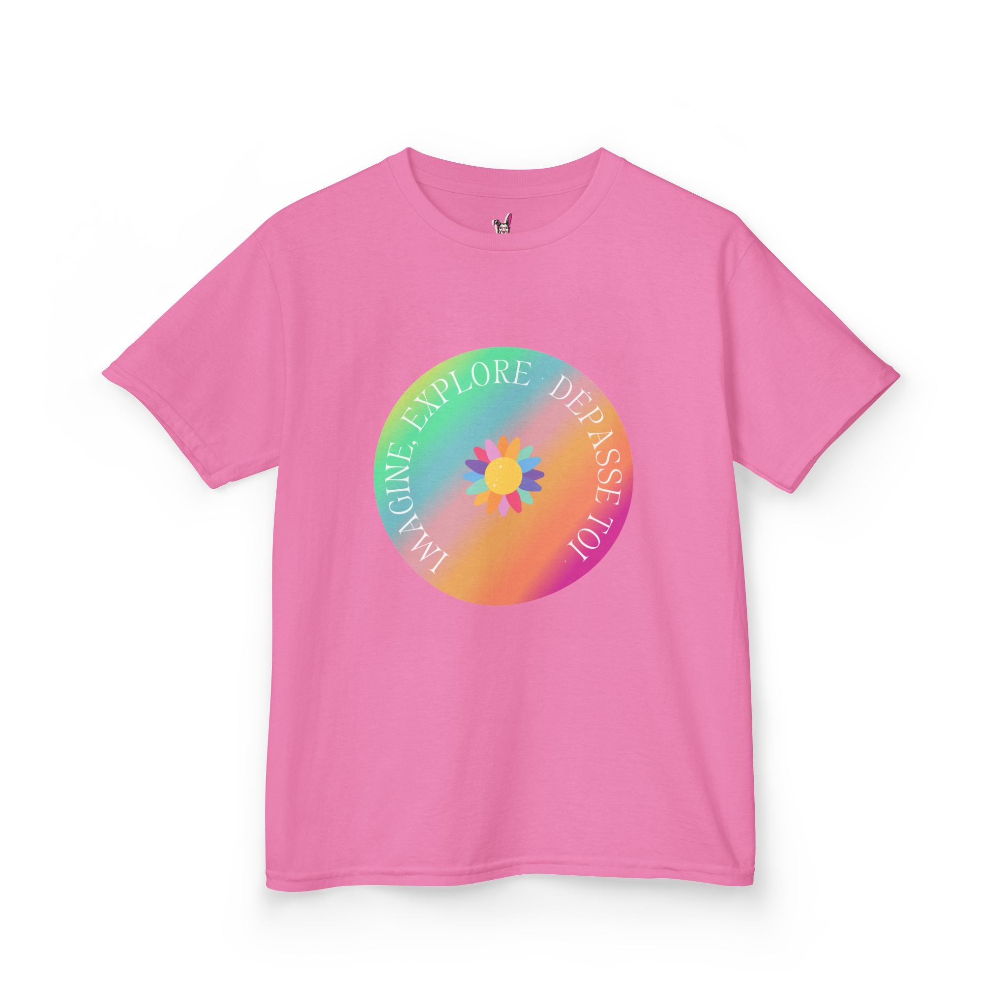 T-Shirt Enfant- "Imagine, Explore, Dépasse toi"