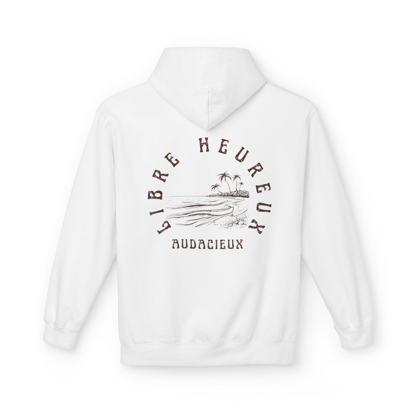 Sweat à capuche Je m'aime, je m'assume - "Libre, Heureux, Audacieux".