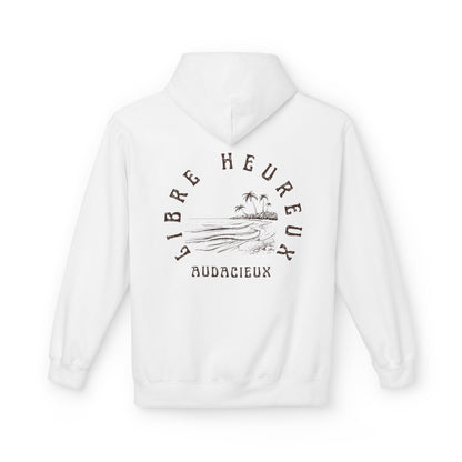 Sweat à capuche Je m'aime, je m'assume - "Libre, Heureux, Audacieux".