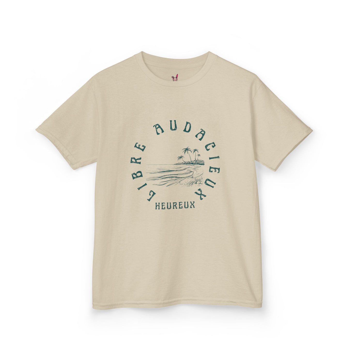 T-Shirt Enfant - "Libre, Heureux, Audacieux"