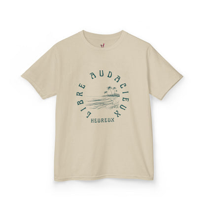 T-Shirt Enfant - "Libre, Heureux, Audacieux"