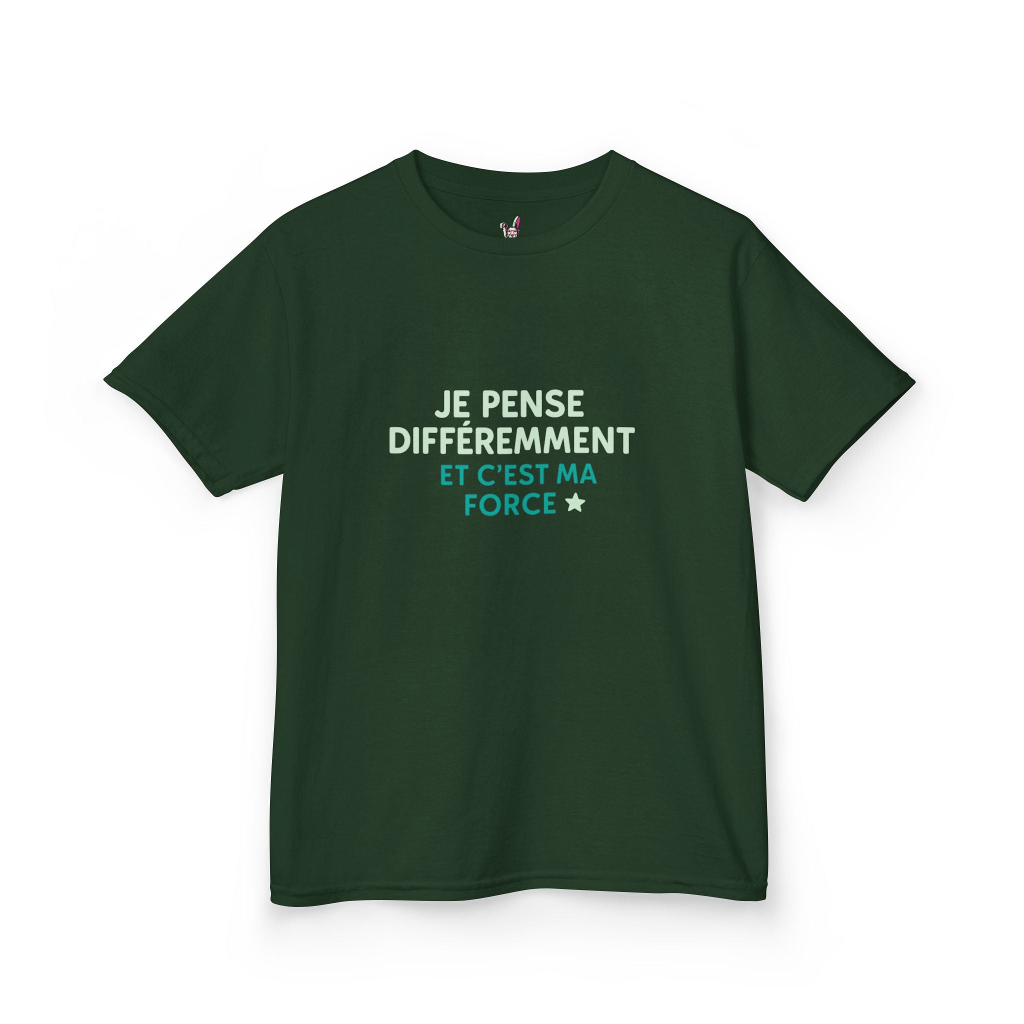 T-Shirt Enfant - "Je pense différemment et c'est ma force"