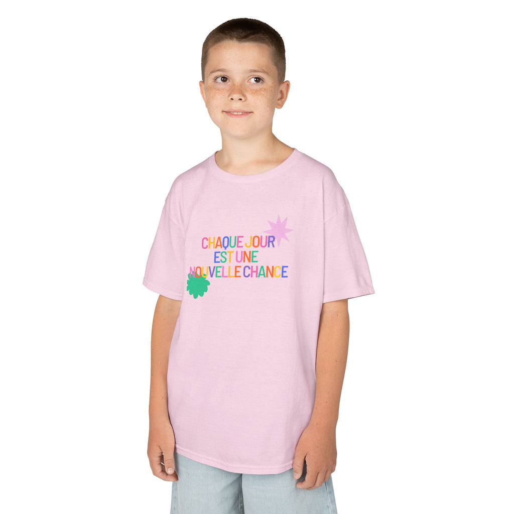 T-Shirt Enfant- "Chaque jour est une nouvelle chance"