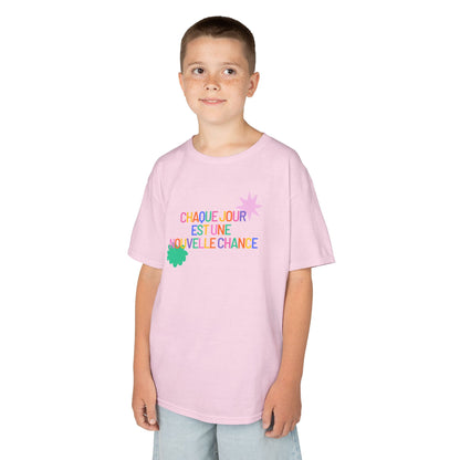 T-Shirt Enfant- "Chaque jour est une nouvelle chance"