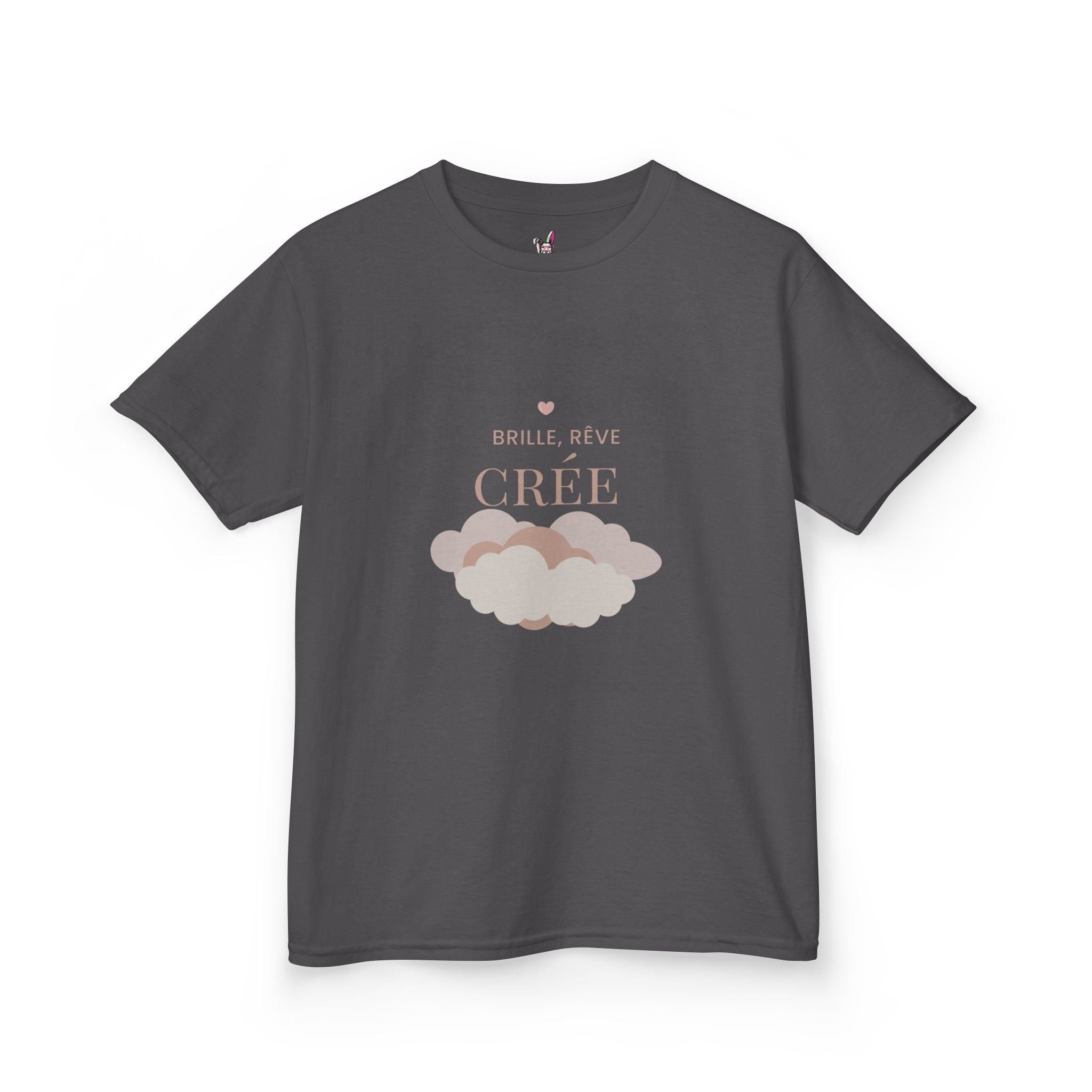 T-Shirt Enfant - "Brille, rêve, crée"