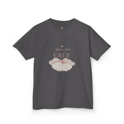 T-Shirt Enfant - "Brille, rêve, crée"